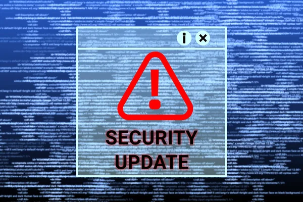 Cyber Crime Online Hacking Warning Fraud Background Blur Digital Code — 图库照片