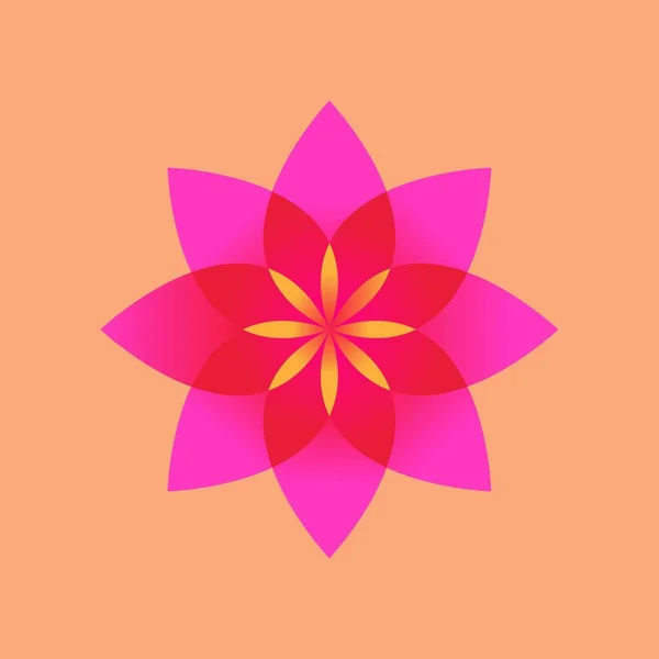 Illustration Vector Design Flower Logo — Stockvektor