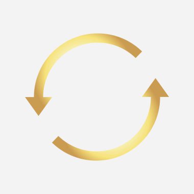 Altın ok döngüsünün illüstrasyon vektör tasarımı