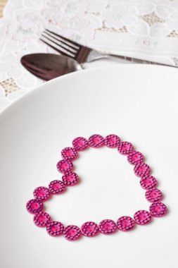 kalp şeklinde düğmeleri