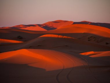 Sand dunes of Erg Chebbi clipart