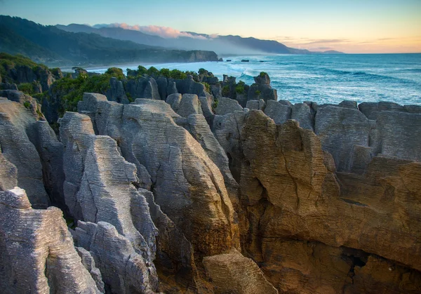 Punakaiki yassı taş — Stok fotoğraf