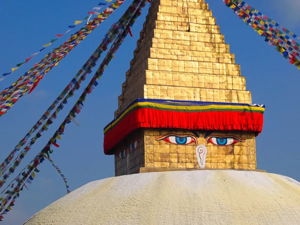 Boudhanath stupa — Stockfoto