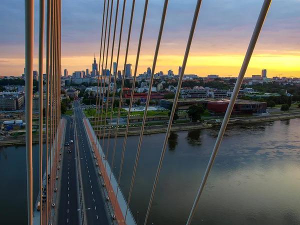 Swietokrzyski Puente sobre el río Wisla — Foto de Stock