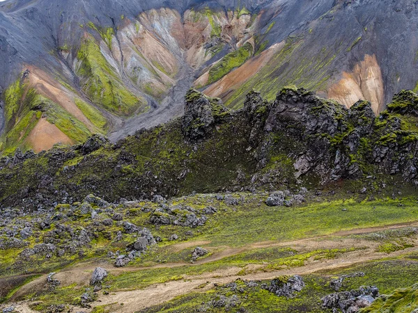 Landmannalaugar fjallabak doğa — Stok fotoğraf