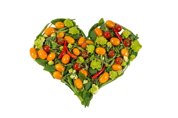 Serce z warzyw — Zdjęcie stockowe
