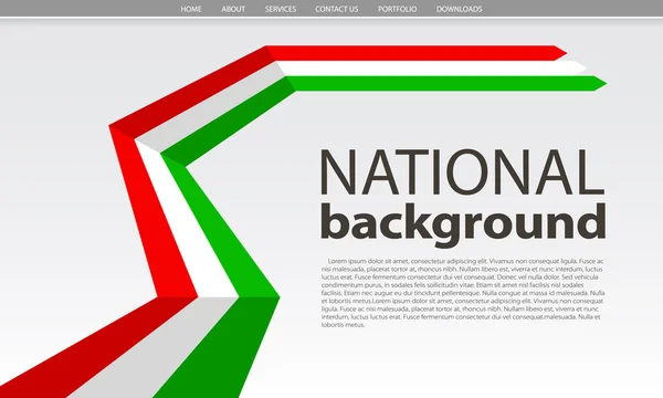 意大利国旗底色。矢量图。网站设计 — 图库矢量图片