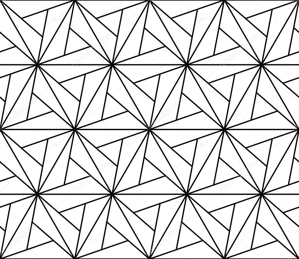 Seamless geometric pattern with triangles. Vector illustration