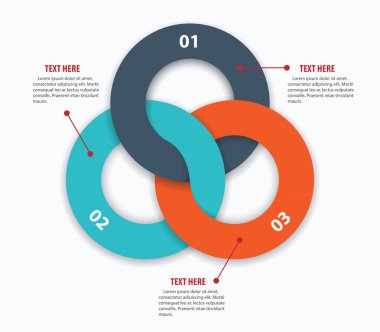 modern iş halka infographics seçenekleri. vektör çizim