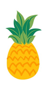 Oyun tasarımında kullanmak için çizgi film ananası