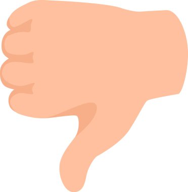 Beyazın üzerine izole edilmiş sembol sevmeme ve katılmama