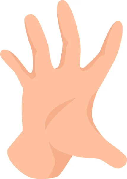 Hand human gesture, try to grab or catch — Stock Vector