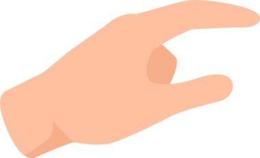 Pointer finger human gesture show direct isolated