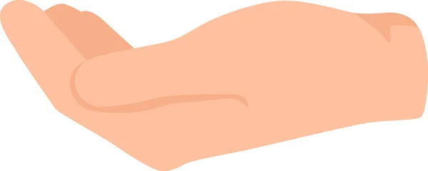 Help and ask assistant, hand pose icon — стоковый вектор