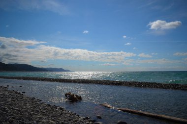 Deniz Burnu. Karadeniz kıyısı. Lazarevskoe, Krasnodar Bölgesi