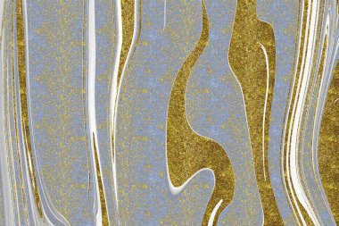 Mavi ve altın mermer desenli arka plan