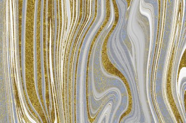 Mavi ve altın mermer desenli arka plan