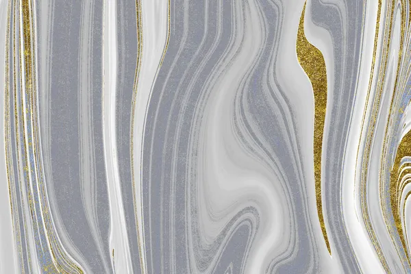 Modré Zlaté Mramorové Texturované Pozadí — Stock fotografie