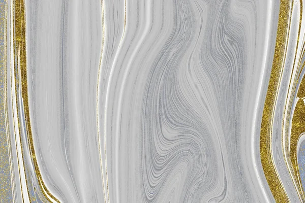 Blauer Und Goldener Marmor Strukturierten Hintergrund — Stockfoto