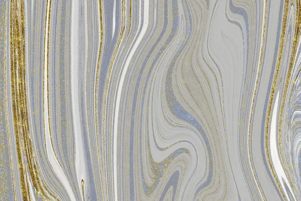 Blauw Goud Marmer Textuur Achtergrond — Stockfoto