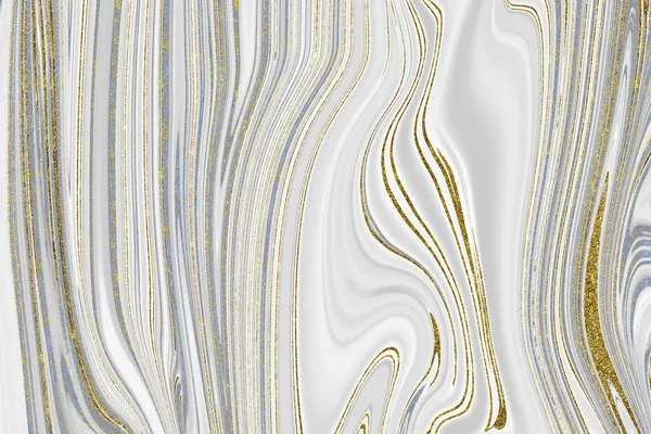 Niebieski Złoty Marmur Teksturowane Tło — Zdjęcie stockowe
