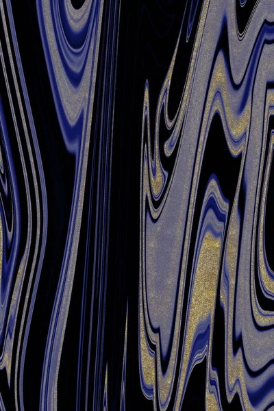 濃い青の大理石の背景と金の裏地 — ストック写真