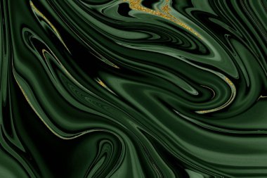 Altın ve yeşil mermer desenli arka plan tasarım kaynağı 