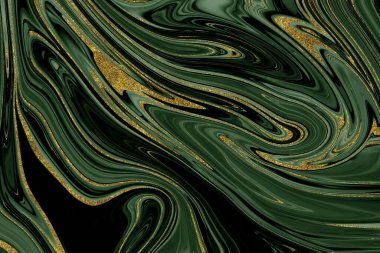 Altın ve yeşil mermer desenli arka plan tasarım kaynağı 