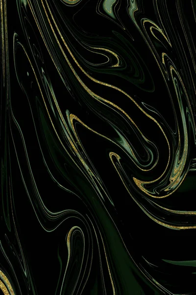 Altın Yeşil Mermer Desenli Arka Plan Tasarım Kaynağı — Stok fotoğraf