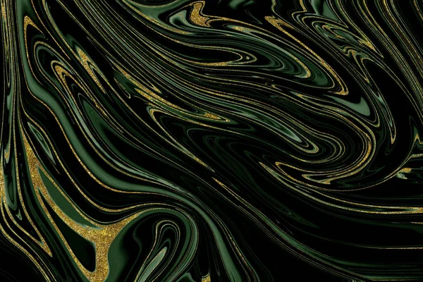 Golden Och Grön Marmor Texturerad Bakgrund Design Resurs — Stockfoto
