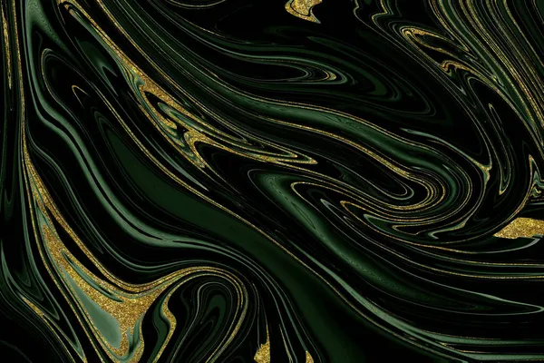 Golden Green Marble Textured Background Design Resource — Stock Photo, Image