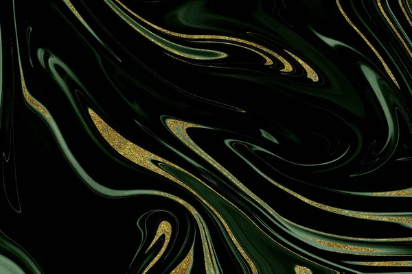Golden Green Marble Textured Background Design Resource — Stock Photo, Image