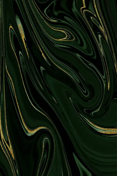 Zlatý Zelený Mramor Texturované Pozadí Design Zdroj — Stock fotografie