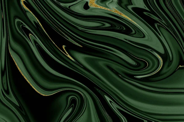 黄金と緑の大理石のテクスチャの背景デザインリソース — ストック写真