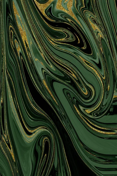 Altın ve yeşil mermer desenli arka plan tasarım kaynağı 