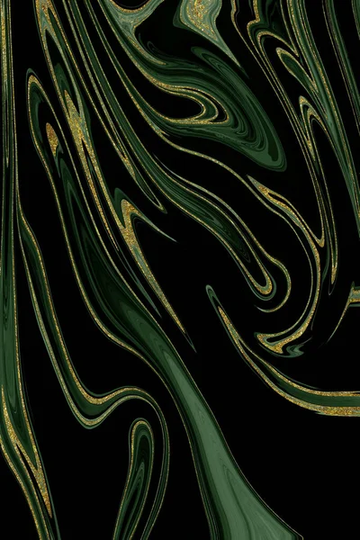 Gouden Groene Marmer Textuur Achtergrond Ontwerp Bron — Stockfoto