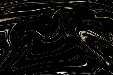 Siyah ve altın mermer doku