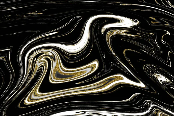 Textura Mármol Negro Dorado —  Fotos de Stock