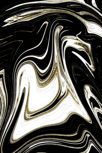 Textura Mármore Preto Ouro — Fotografia de Stock