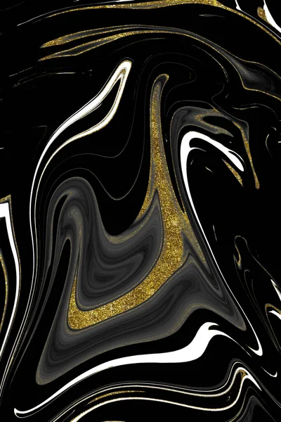 Textura Mármol Negro Dorado — Foto de Stock