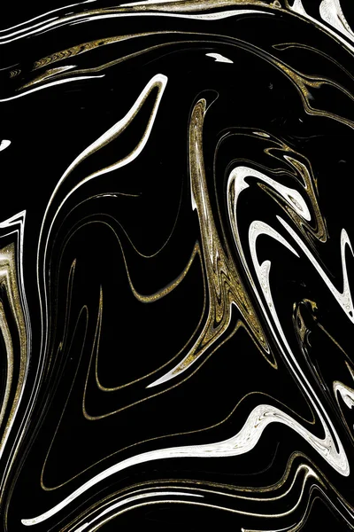 Textura Mármore Preto Ouro — Fotografia de Stock