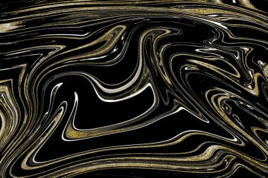 Siyah ve altın mermer doku