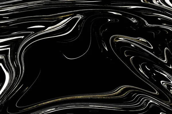 Textura Mármore Preto Ouro — Fotografia de Stock