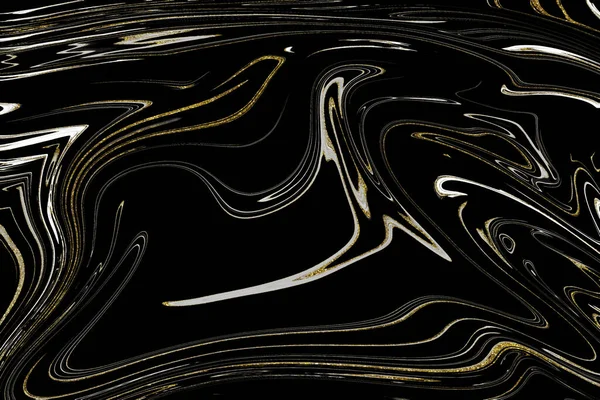 Schwarze Und Goldene Marmor Textur — Stockfoto