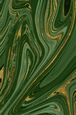 Altın yeşil mermer desenli arka plan tasarım kaynağı 