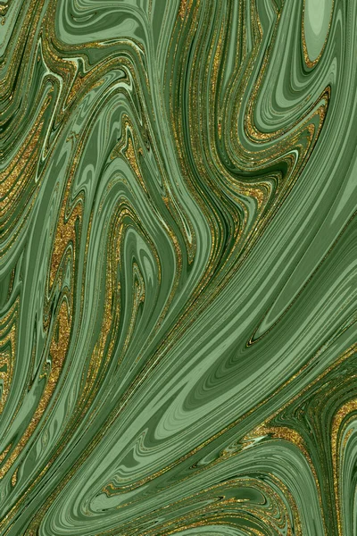 Golden Greenmarble Texturizado Recurso Design Fundo — Fotografia de Stock