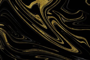Siyah ve altın mermer doku