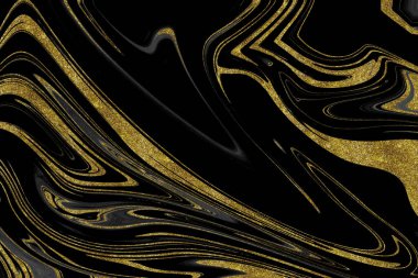 Siyah ve altın mermer doku