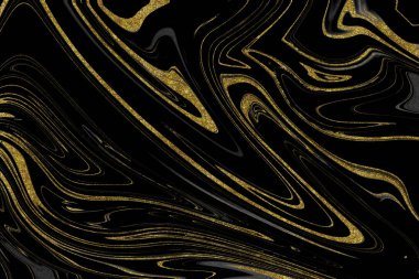 Siyah ve altın mermer doku