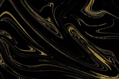 Siyah ve altın mermer doku